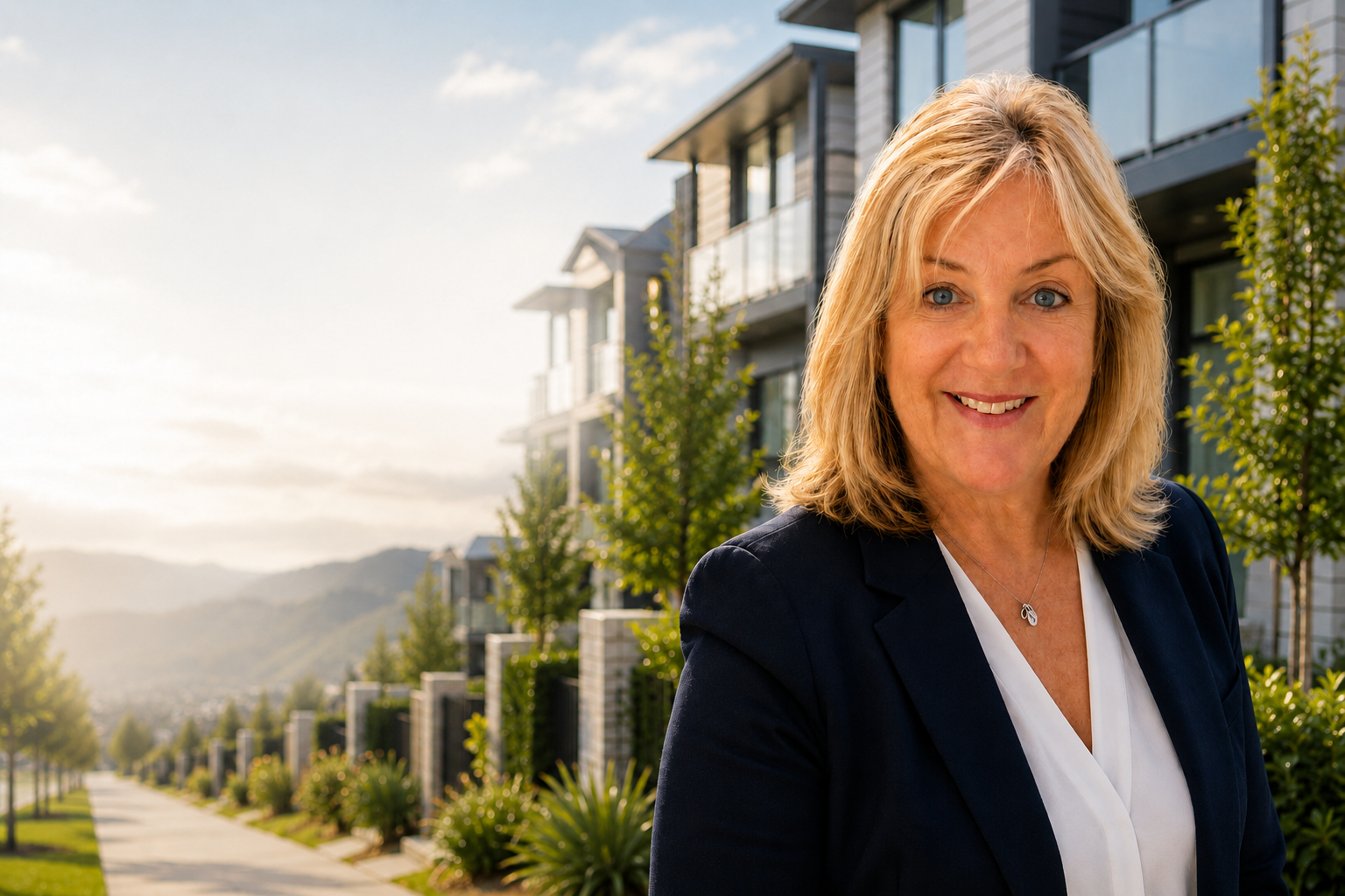 Belinda Duncan in a Christchurch residential setting.